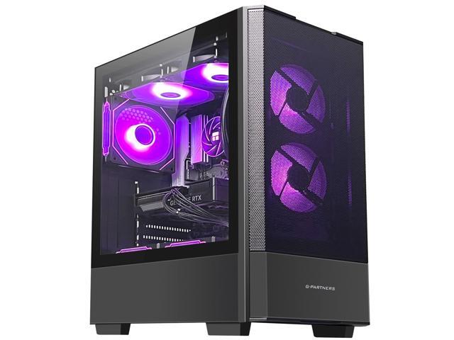 used ALCPOK Gaming PC Desktop, AMD Ryzen 5 9600X 6-Core, RTX 5060 Ti 8GB GDDR7 DLSS4, 32GB DDR5 RAM, 1TB NVMe SSD, WiFi Bluetooth, Windows 11 Prebuilt Gaming Computer