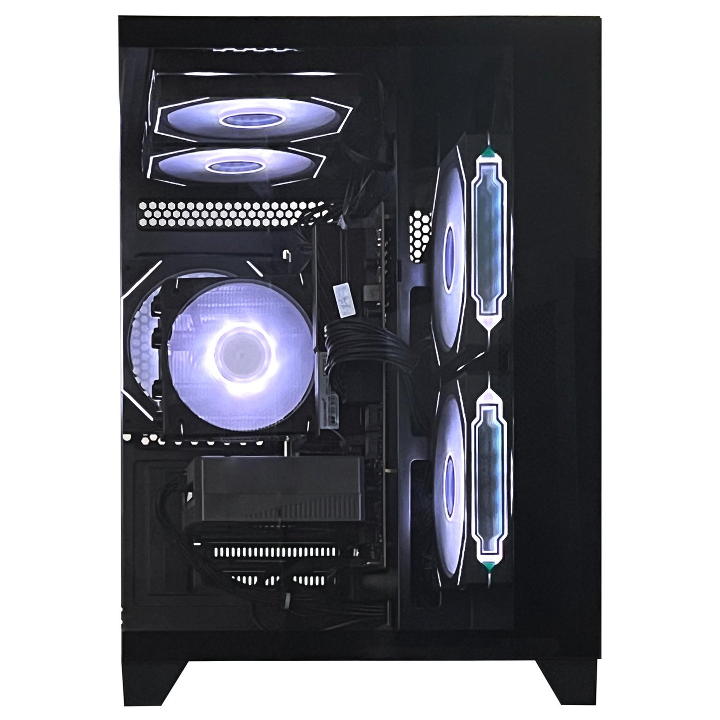 ALCPOK Gaming PC Desktop,AMD Ryzen 7 5700X 3.4GHz,RTX5060 8GB GDDR7 DLSS4,32GB DDR4 RAM 3200MHz,1TB NVME SSD,ARGB Cooling Fan,Supply WiFi Support Prebuilt Gaming Computer with