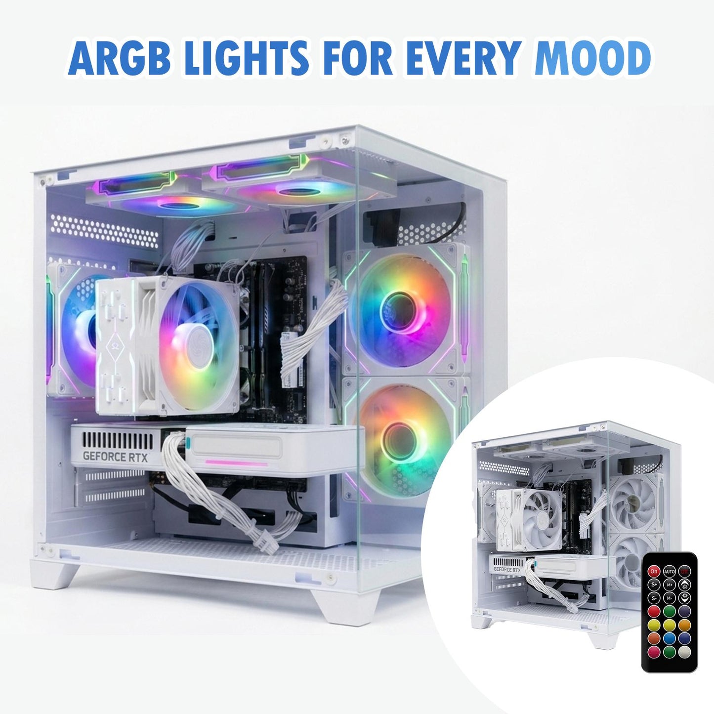 ALCPOK X1 Gaming Desktop PC  Intel Core i5-14400F, GeForce RTX 5060 8GB, 32GB DDR4 3200MHz RAM, 1TB NVMe SSD, Wi-Fi 6E, Windows 11 Home
